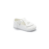 White Clarisse Bow Baby Shoes