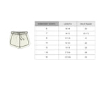 Girls Embroidery Shorts in Golden Sunshine