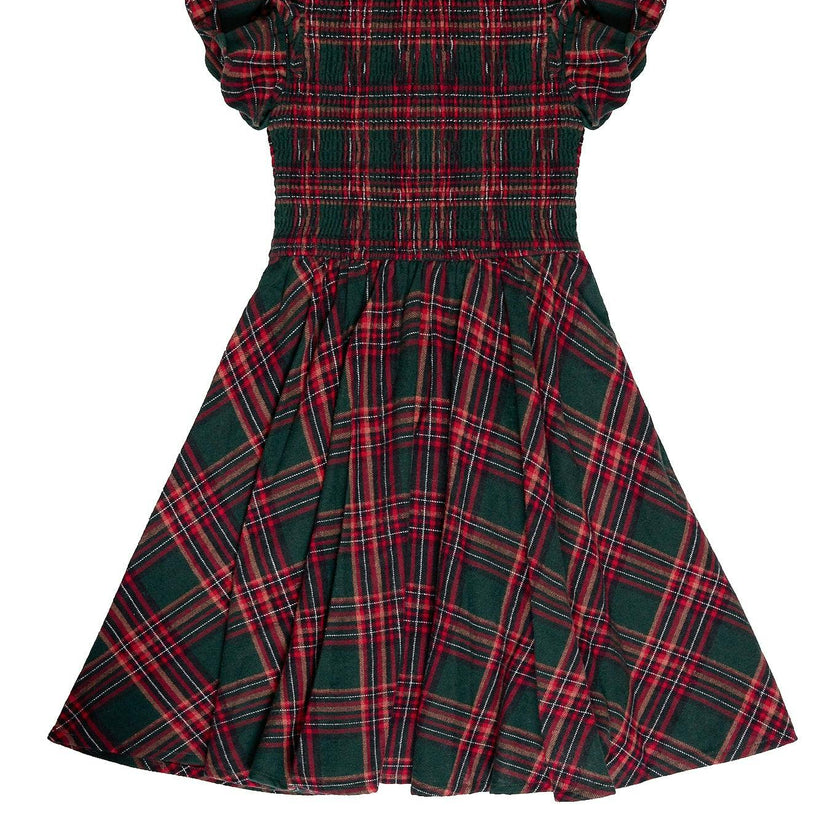Mini Hattie Dress in Evergreen Plaid