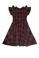Mini Hattie Dress in Evergreen Plaid