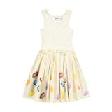 Molo Yellow Dress with Macaron Print
