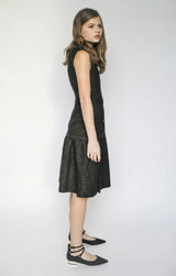 Daphne dress (ivory with gold metallic thread)