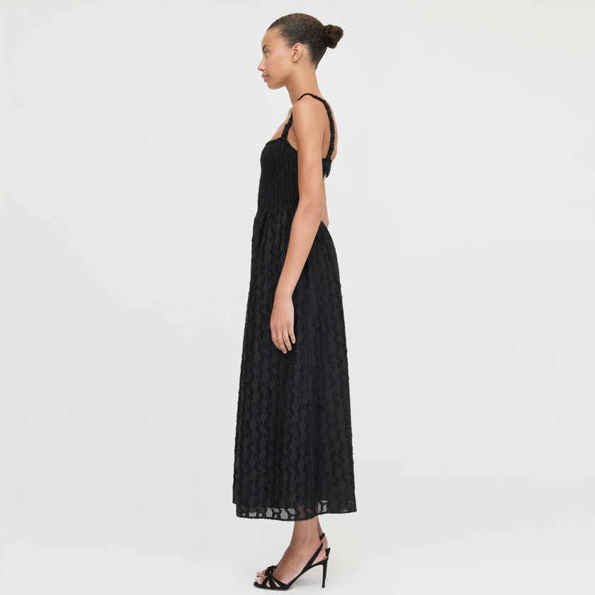 The Anita Nap Dress - Black Fil Coupé