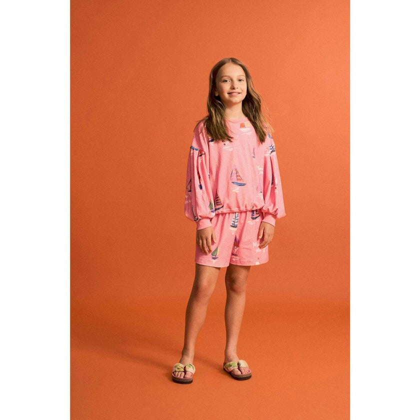 BARCOS TOWEL SWEATSHIRT PINK