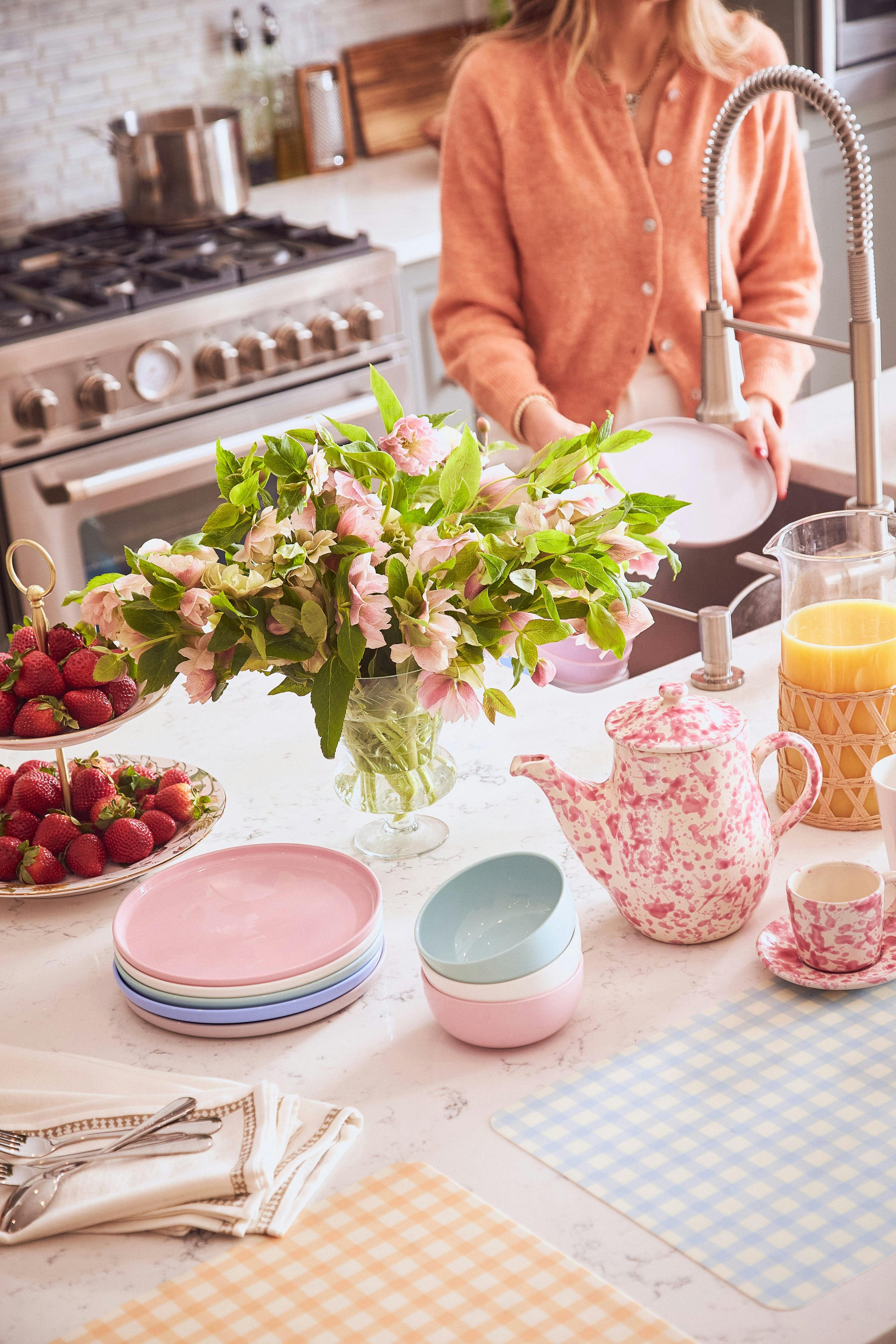 2 Placemats | Coral Gingham |  by robynblair x Recette