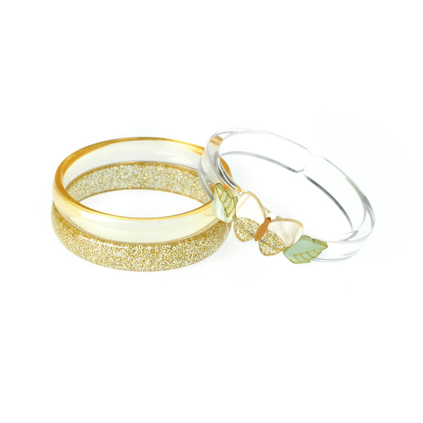 SPR - Butterflies Shimmer Gold Bangles