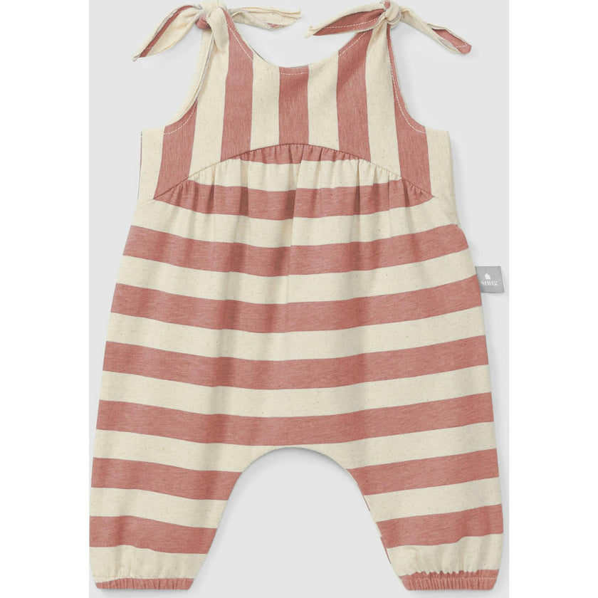 Pull On Stripe Jumpsuit