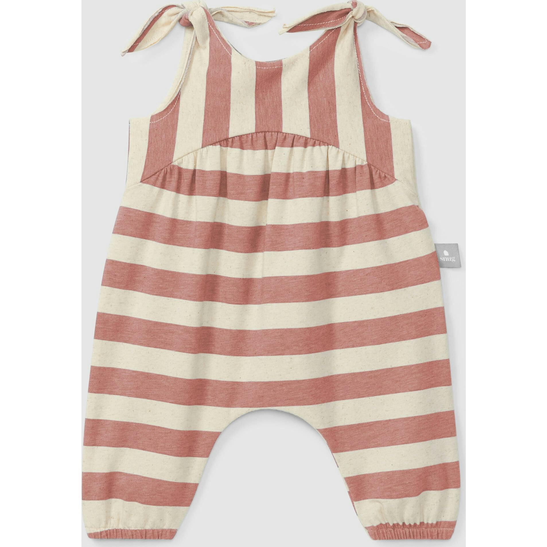 Pull On Stripe Jumpsuit