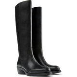Women's Bonnie Leather Boots, Black