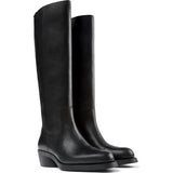 Women's Bonnie Leather Boots, Black