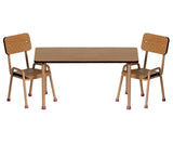 Table and chair set, Mouse - Dark powder