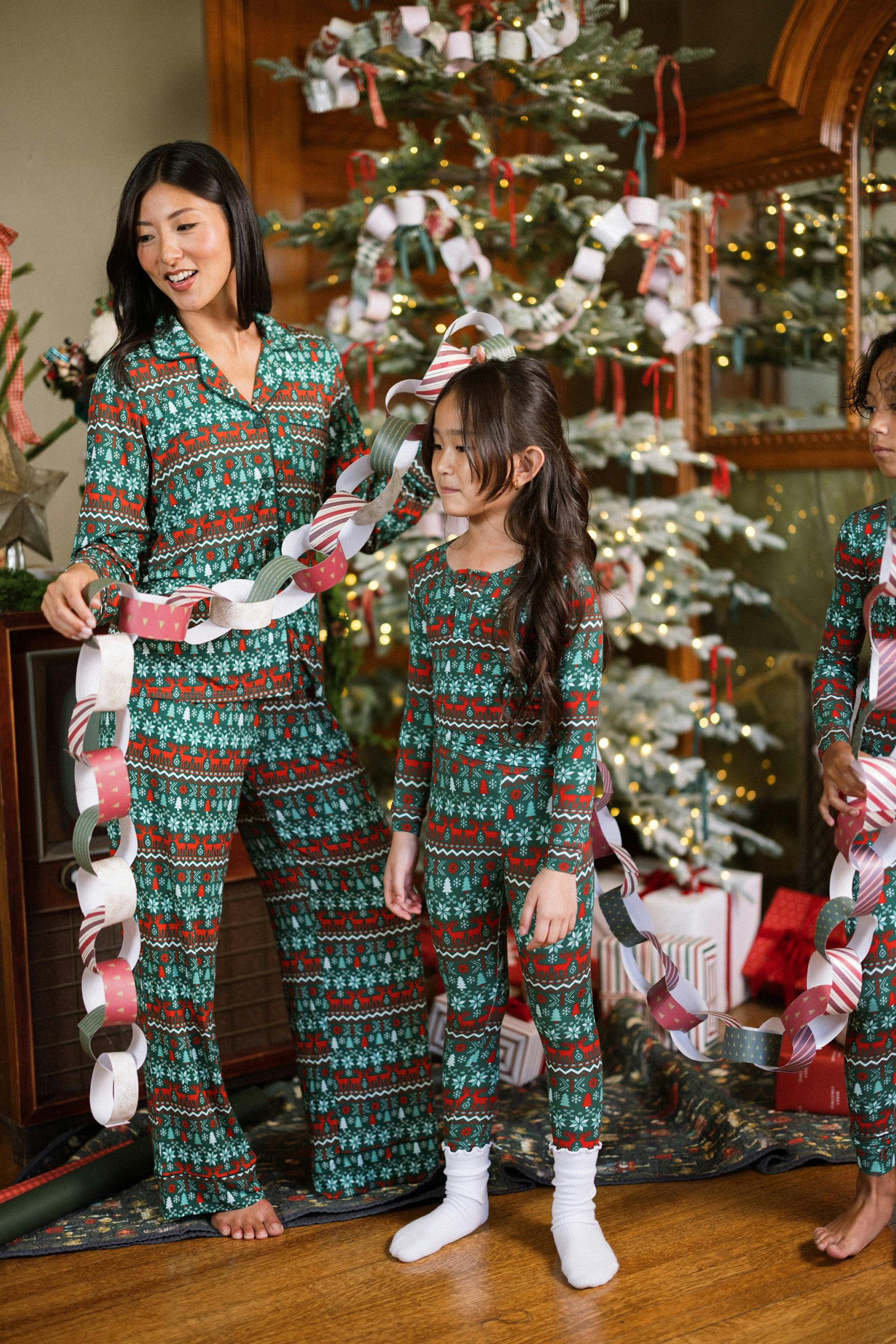 Kids So Soft Pajama Set in Alpine Noel