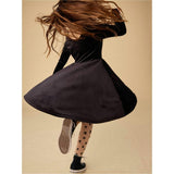 Velour Ballet Dress, Black