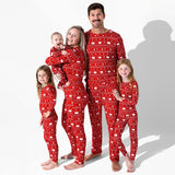 Polar Isle Red Bamboo Convertible Footie