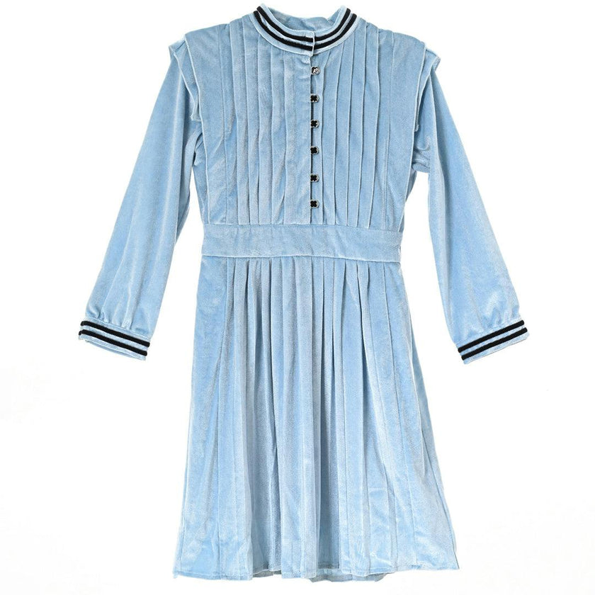 Vivienne dress (velvet sky blue)