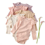 ASHLEY 5-Pack Long Sleeve Ruffle Bodysuits