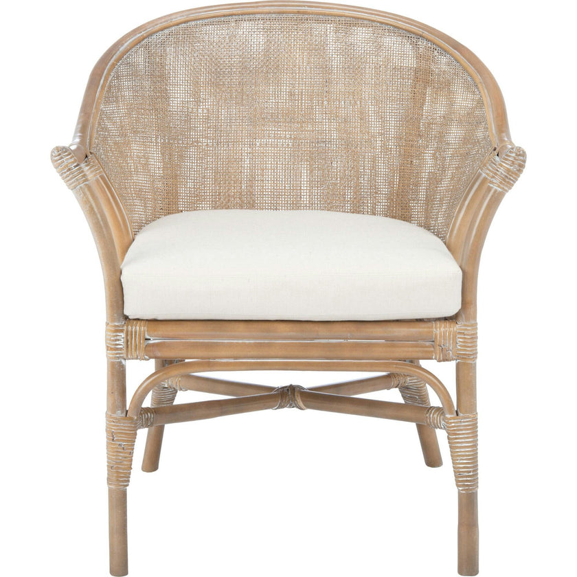 Dustin Rattan Accent Chair with Cushion