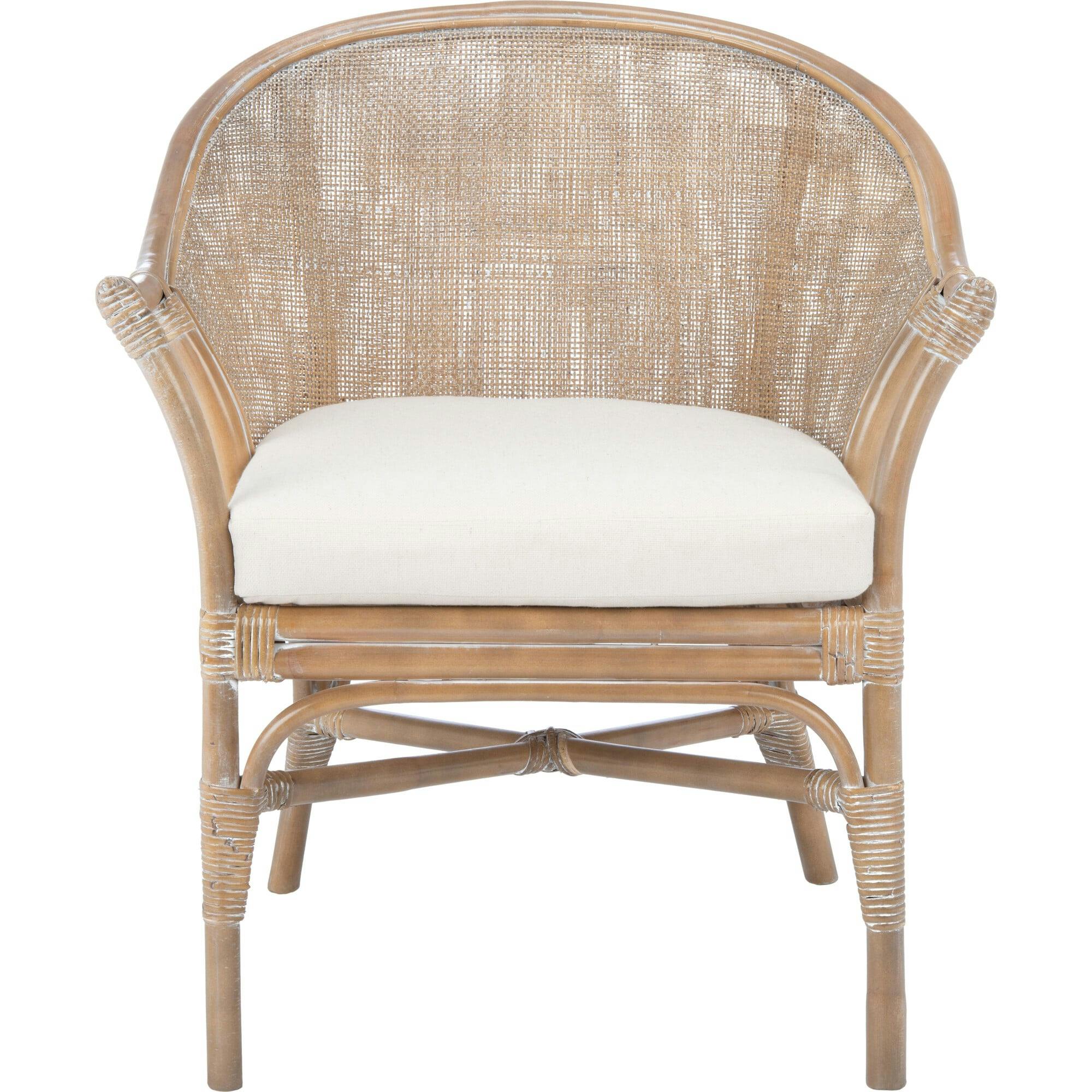 Dustin Rattan Accent Chair with Cushion
