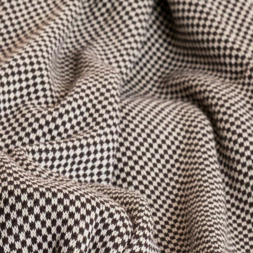 Cotton Sustainable Knit Geometric Throw Blanket - Checkerboard
