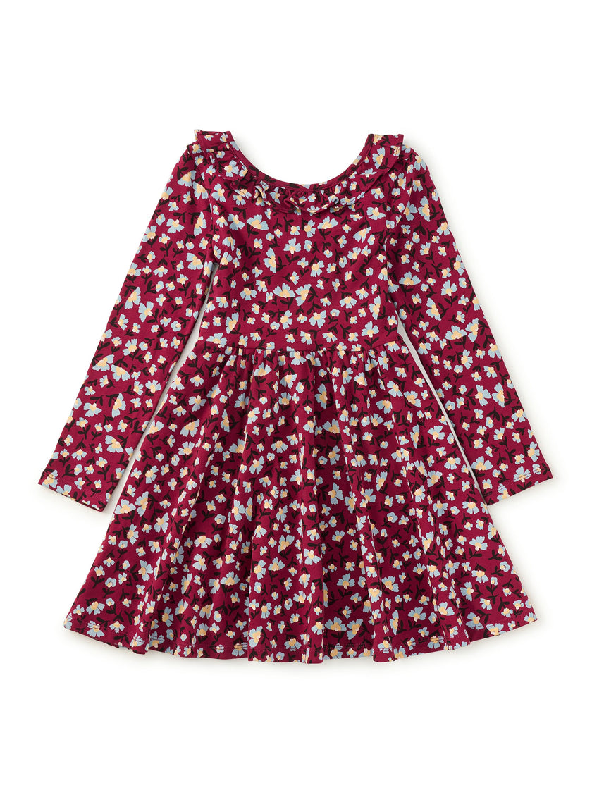 Ruffle Collar Ballet Dress, Berryfield Floral