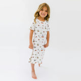 Sushi Cat Bamboo Girls' Short Sleeve Dress