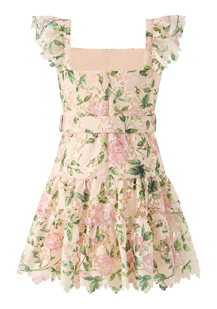 Leonora Embroidered Mini Dress