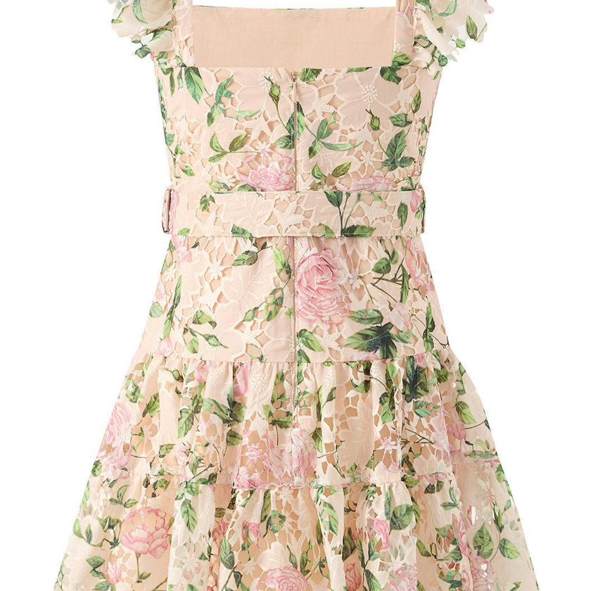 Leonora Embroidered Mini Dress