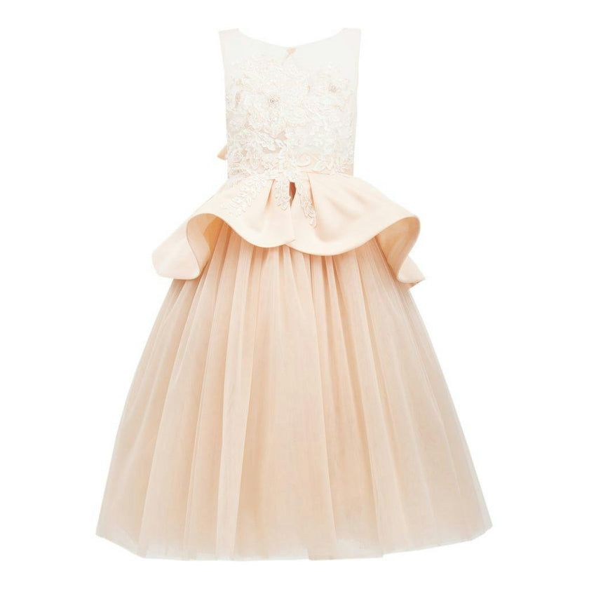 Pink Eugenia Peplum Dress