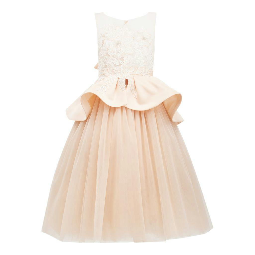 Pink Eugenia Peplum Dress