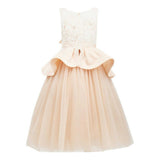 Pink Eugenia Peplum Dress