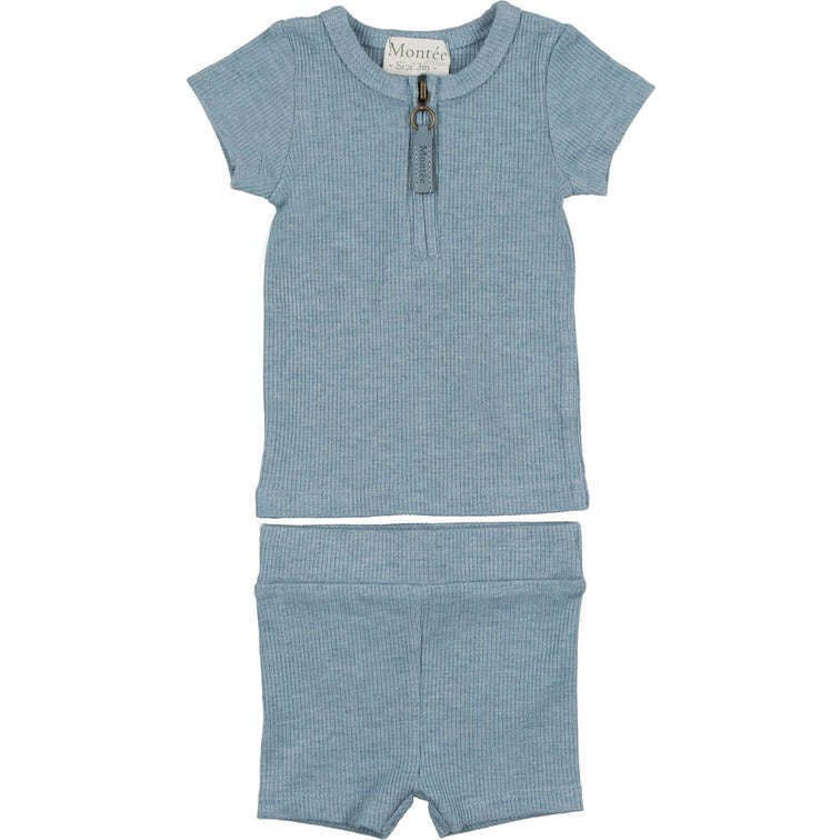 Soft Ribbed Short Set