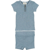 Soft Ribbed Short Set