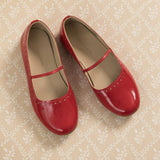 Sasha Ballet Flat | Red Leather