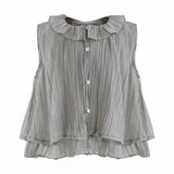 Gray Ruffle Pants Set