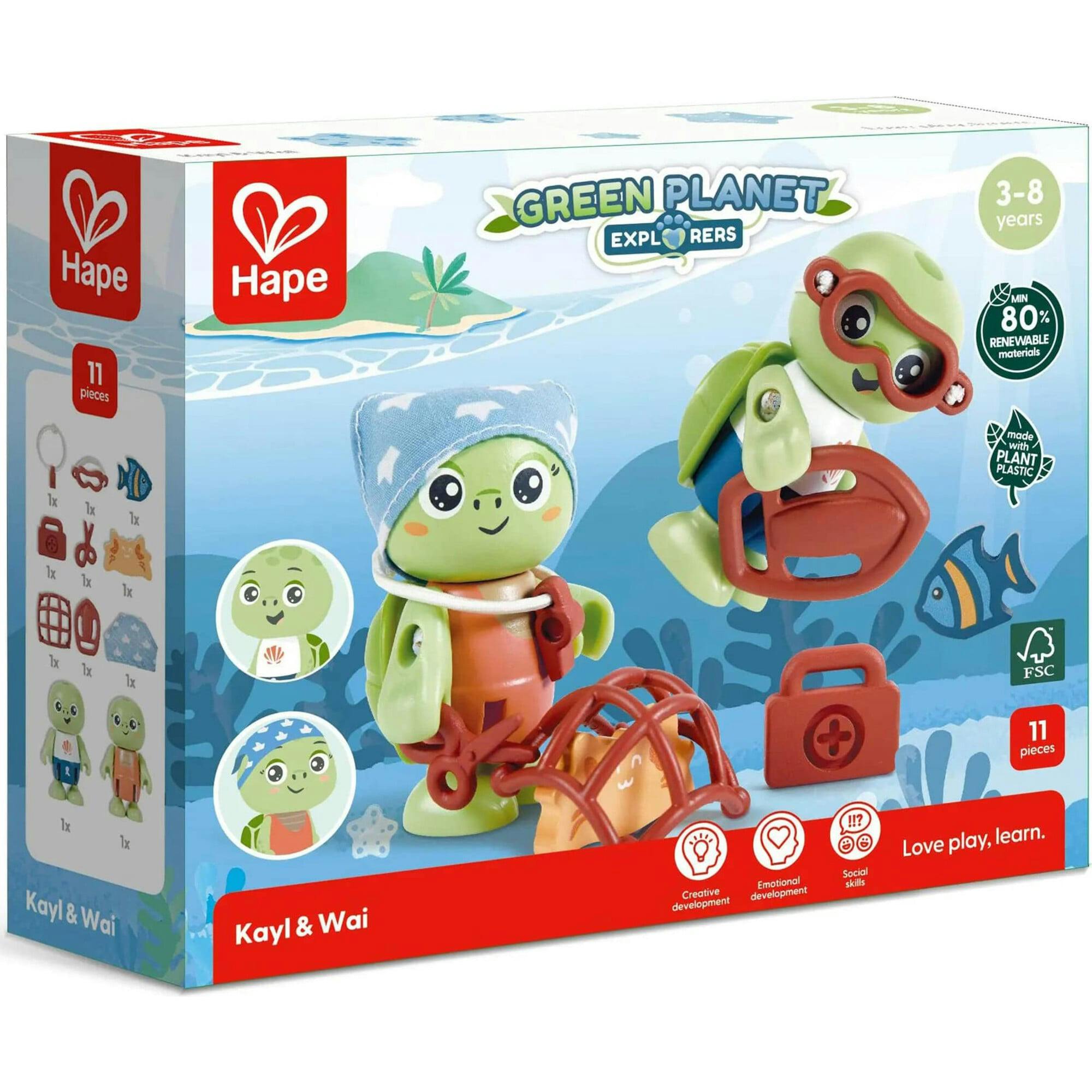 Hape: Kayl & Wai Set - 2 Articulated Toy Figurines
