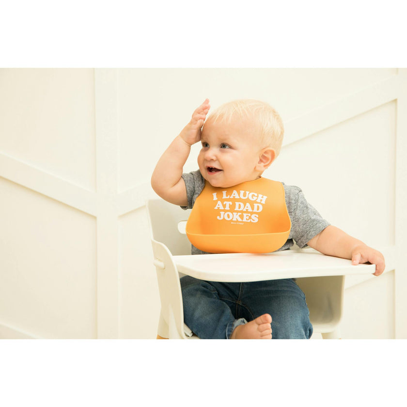 I Laugh at Dad Jokes Wonder Bib
