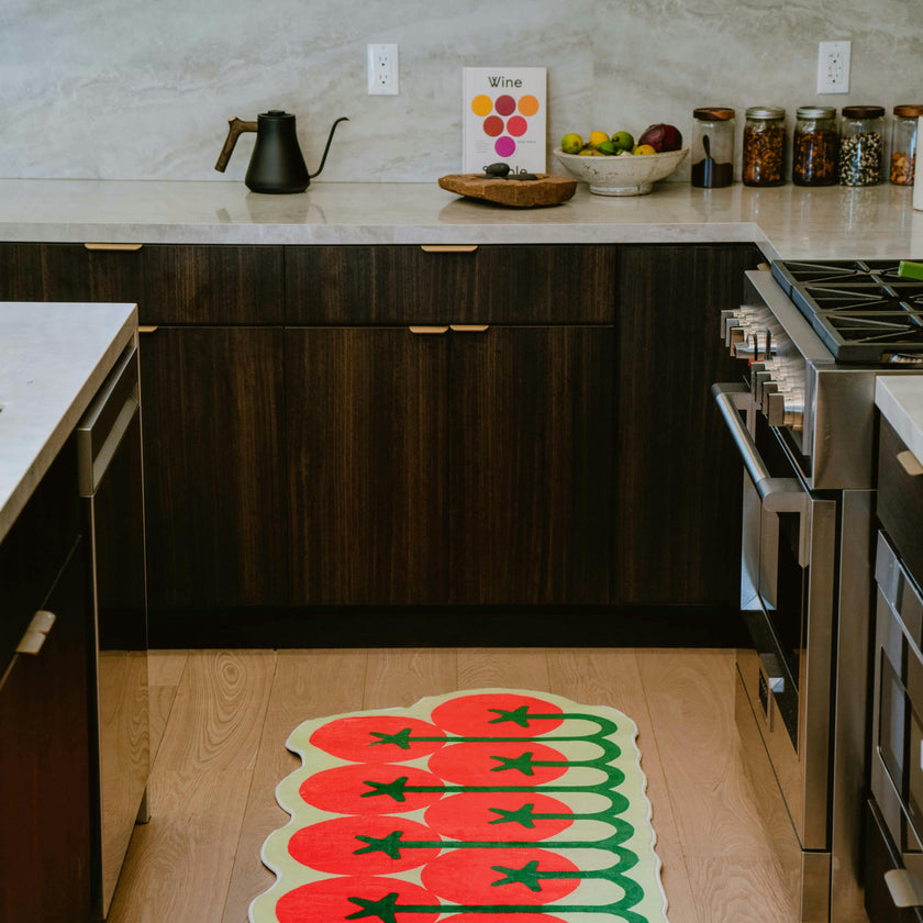 Irregular Tomato Runner Rug by Johann Banta