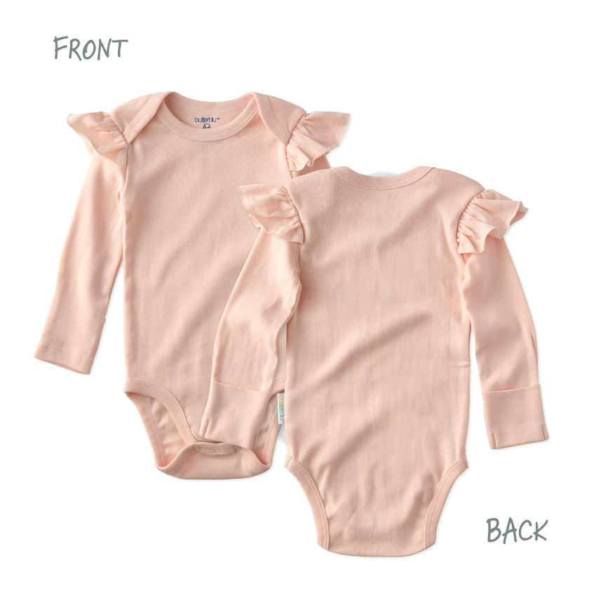 ASHLEY 10-Pack Long Sleeve Ruffle Bodysuits