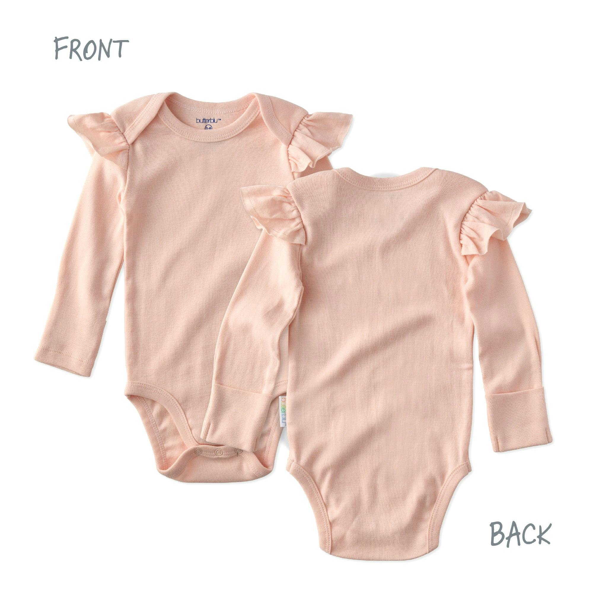 ASHLEY 10-Pack Long Sleeve Ruffle Bodysuits
