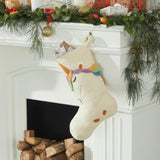 Unicorn Christmas Stocking Hand Felted Wool, Handmade Arcadia Home