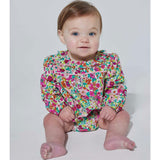 Caroline Ruffle Collar 3-Quarter Sleeve Bubble