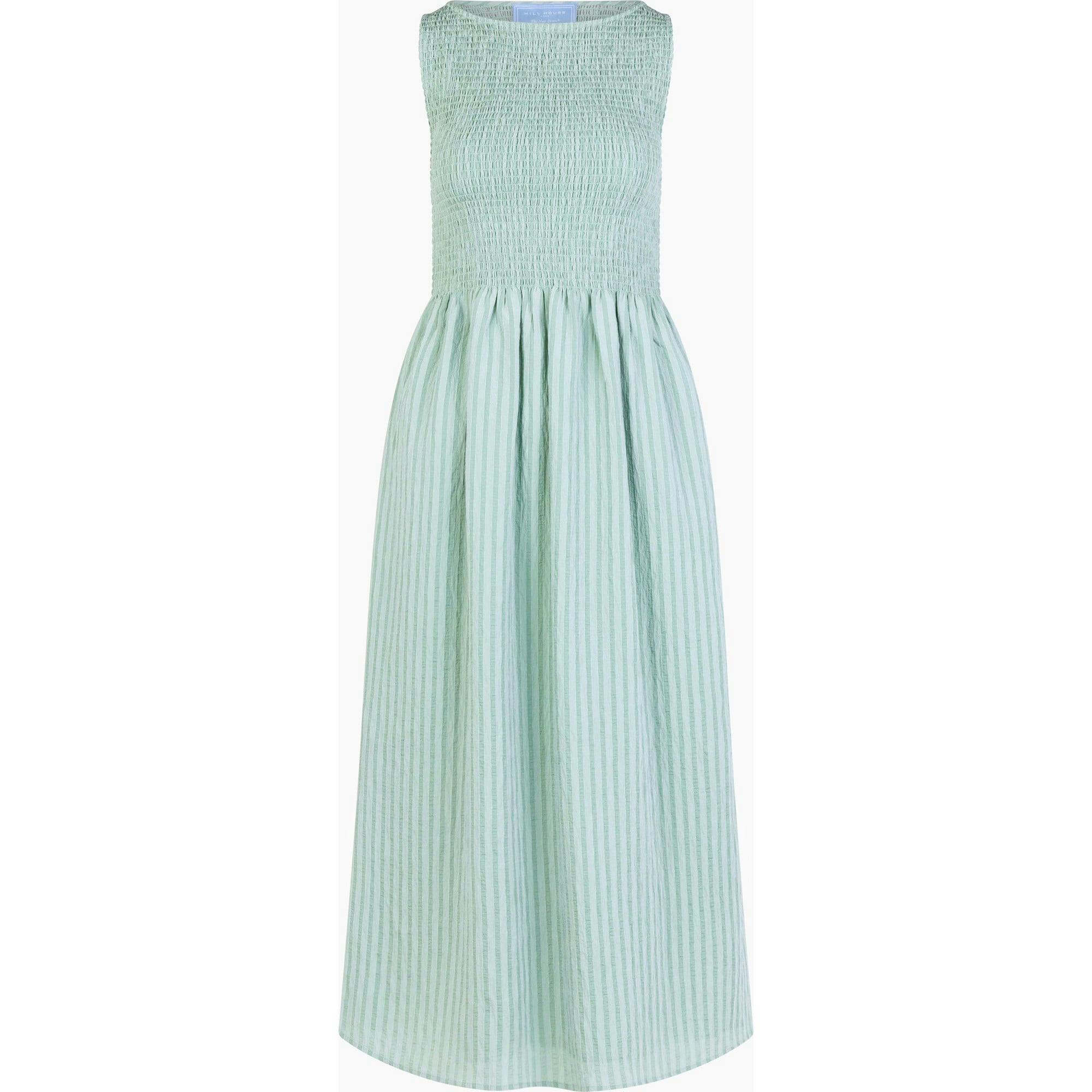 The Cosima Nap Dress - Black Tonal Seersucker