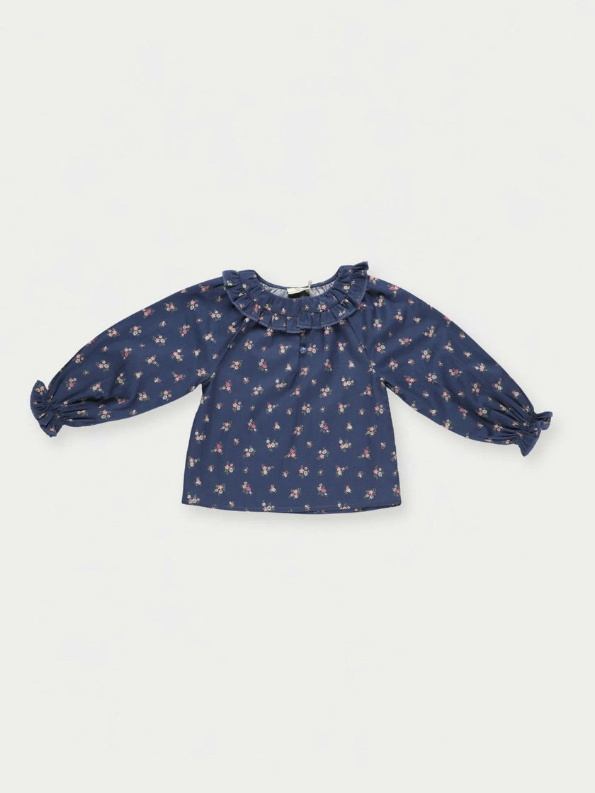 Cécile Blouse - Ditsy Bouquet Navy