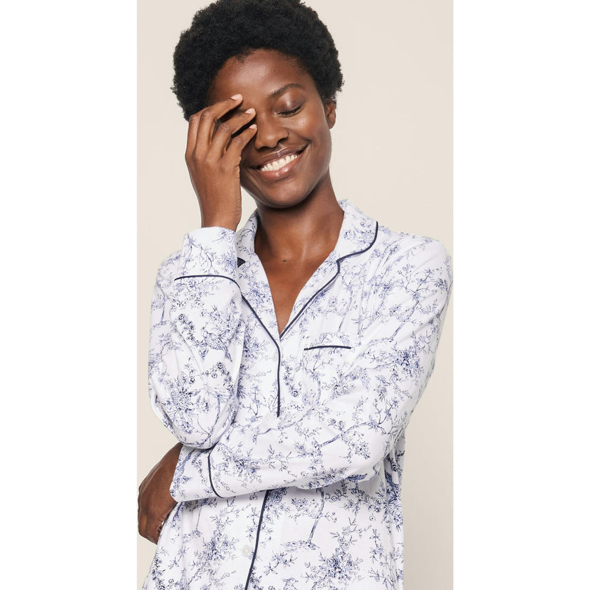 Women's Pima Pajama Set in Timeless Toile