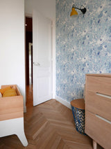 Papier peint TOILE DE MER coloris Bleu
