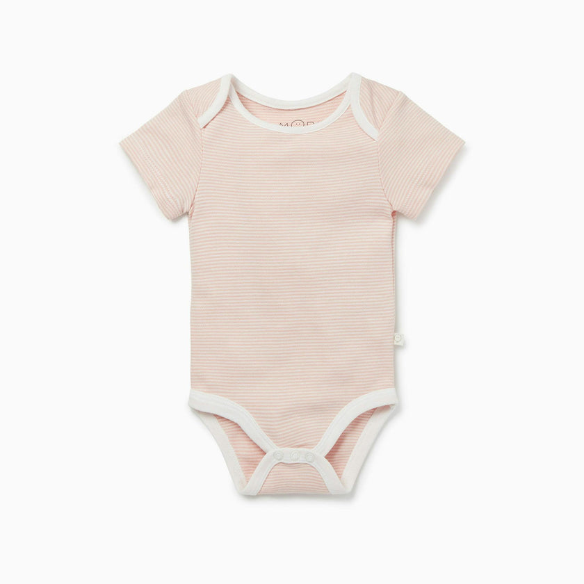 Short Sleeve Bodysuit - White