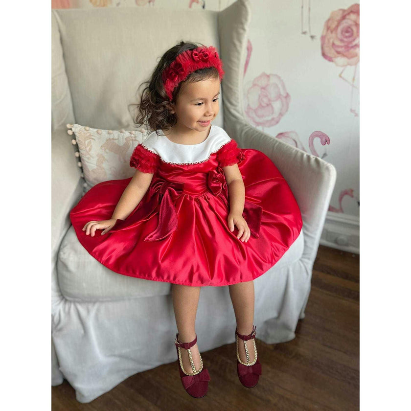 Holly Velvet Bow Headband