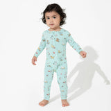 Valentines Pups Bamboo Convertible Footie
