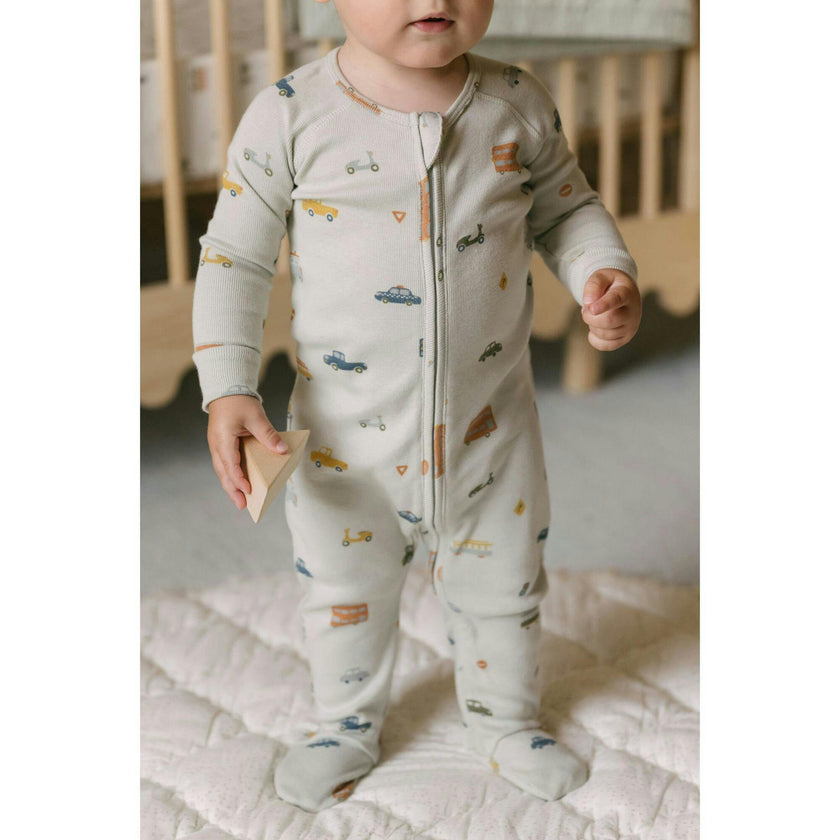 Ribbed Sleeper, White