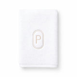 DH Oval Monogram Embroidered Fingertip Towel